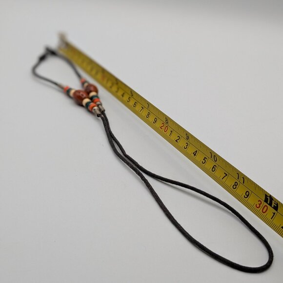 Beaded Football Themed Eyeglass Cord Holder Miami Dolphins Colors, Looped Ends - Picture 8 of 9